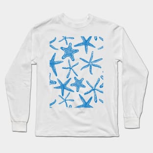 Sea stars in blue Long Sleeve T-Shirt